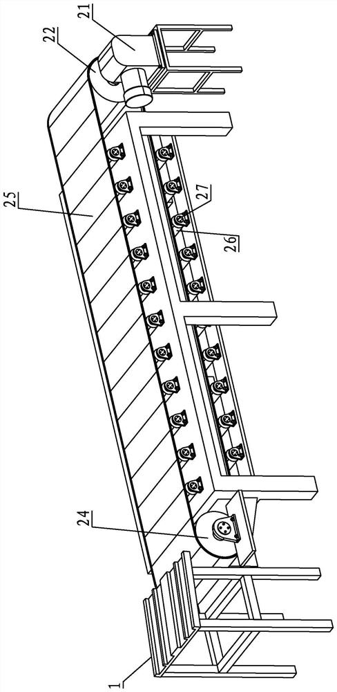 Bamboo wood beating and fiber opening machine