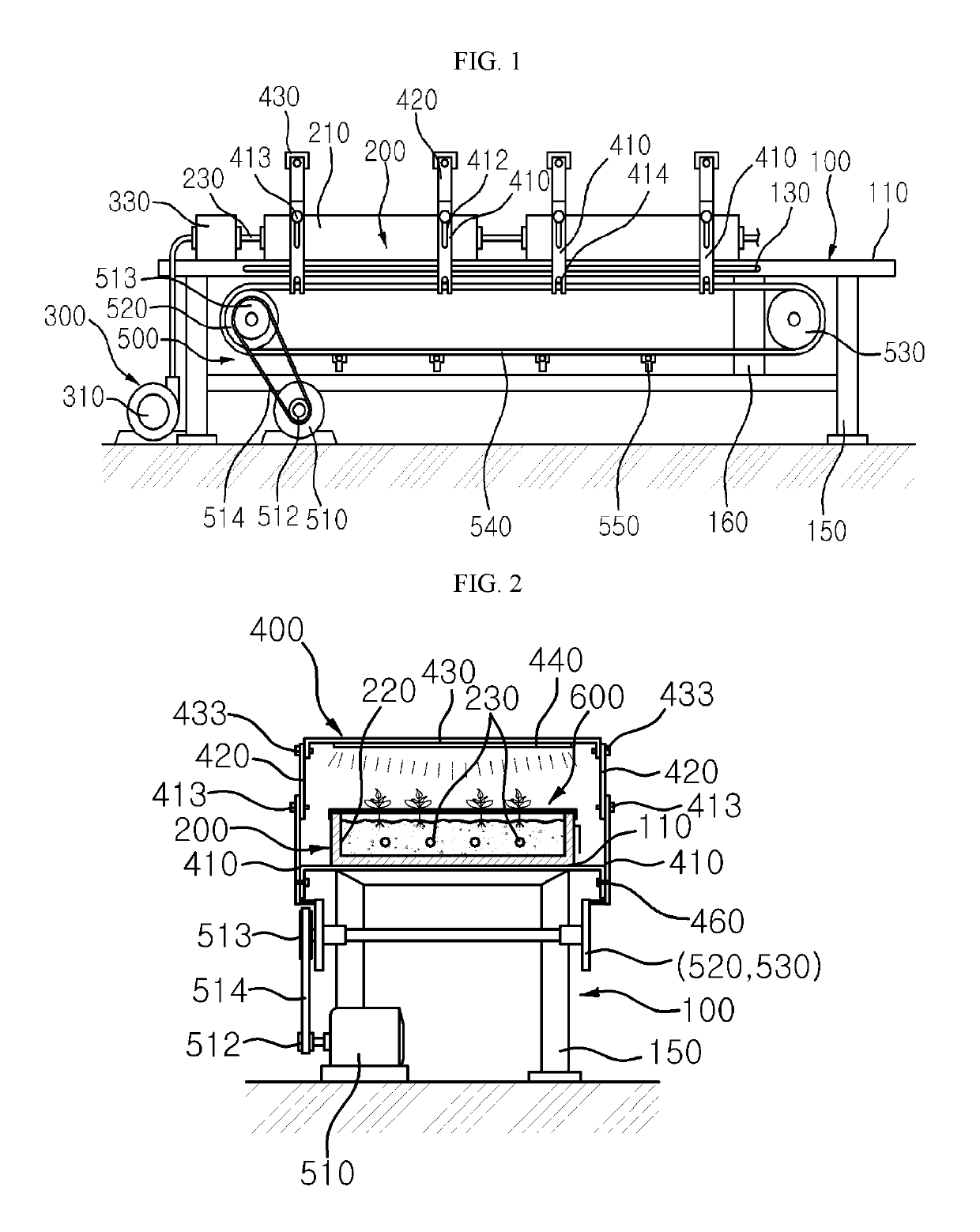 Device for UV and low-temperature treatment for enhancing functional material of plant