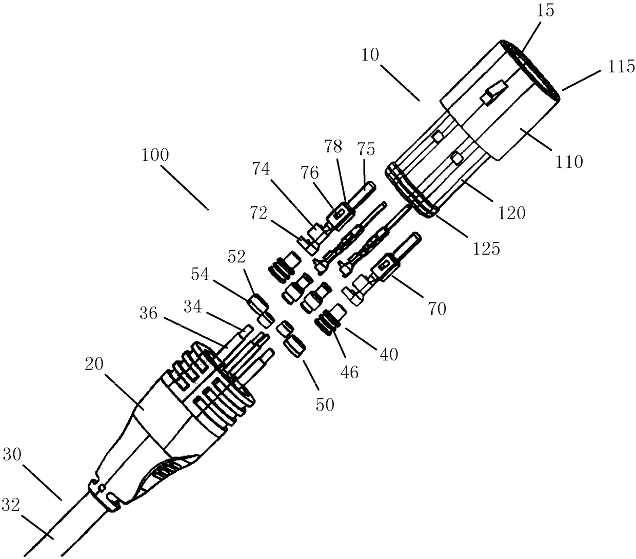 Wire-to-wire connector and method for providing wire-to-wire connector