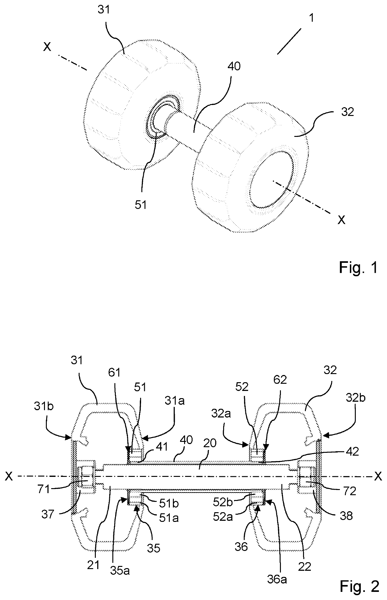 Dumbbell with rotating grip