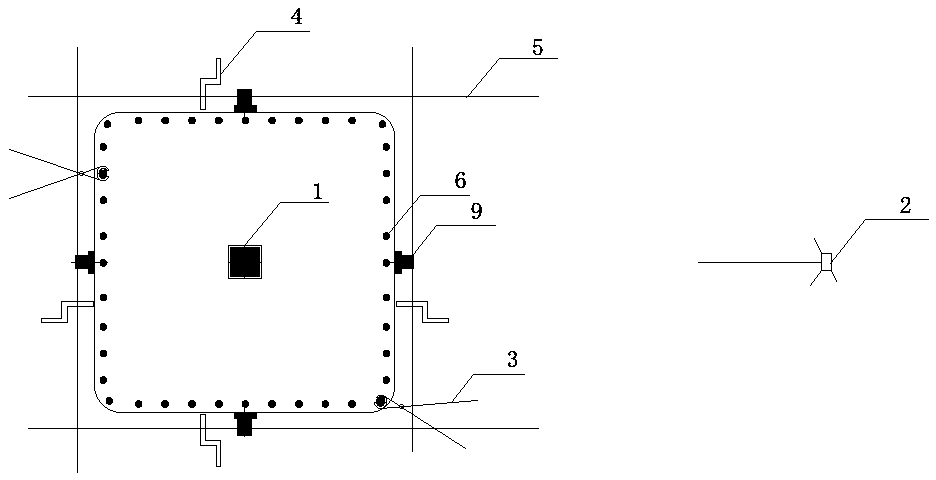 Construction method for rapid hole alignment and posture adjustment of prefabricated stand column