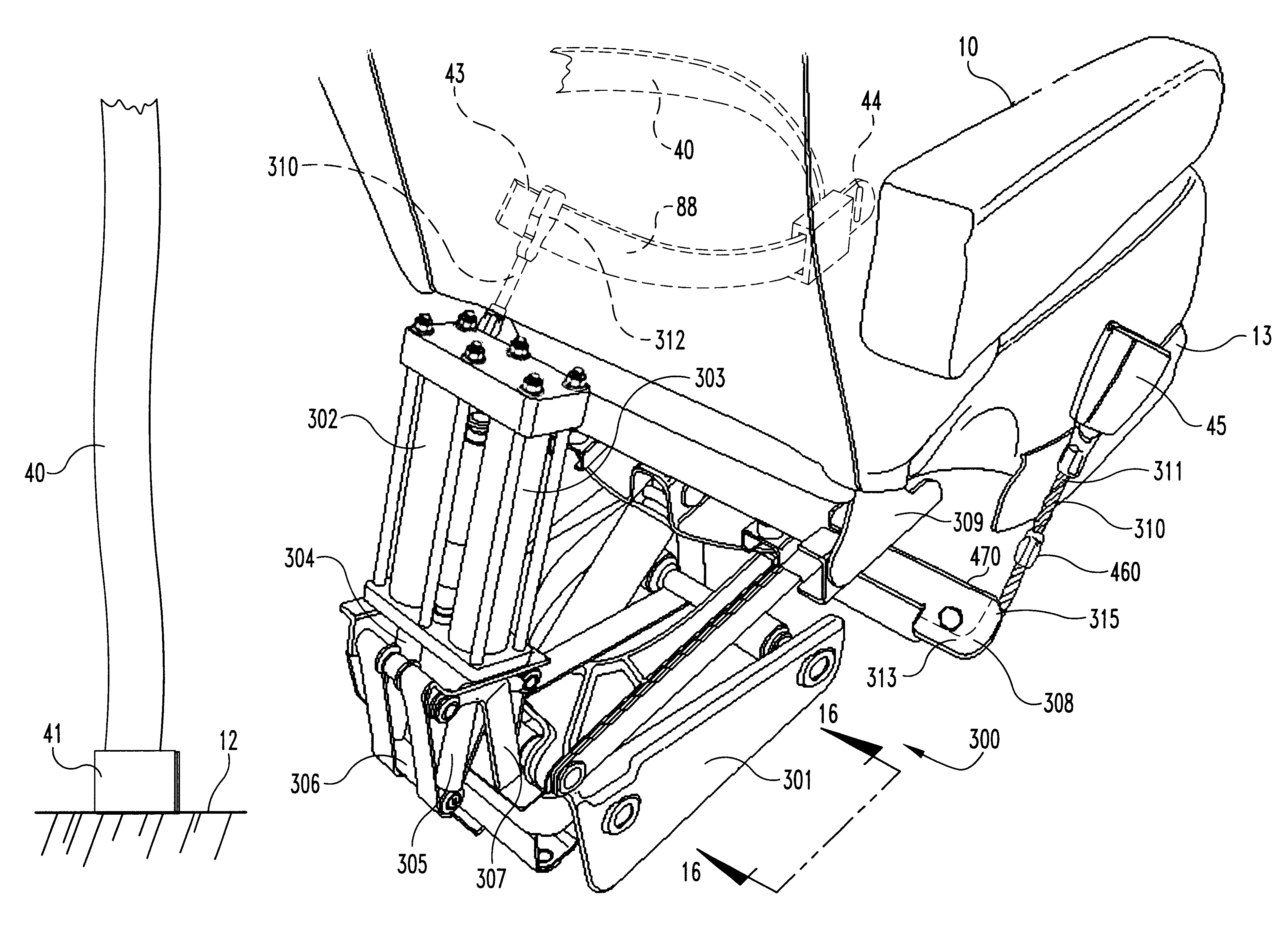 Seat and occupant restraint system with adaptable actuator