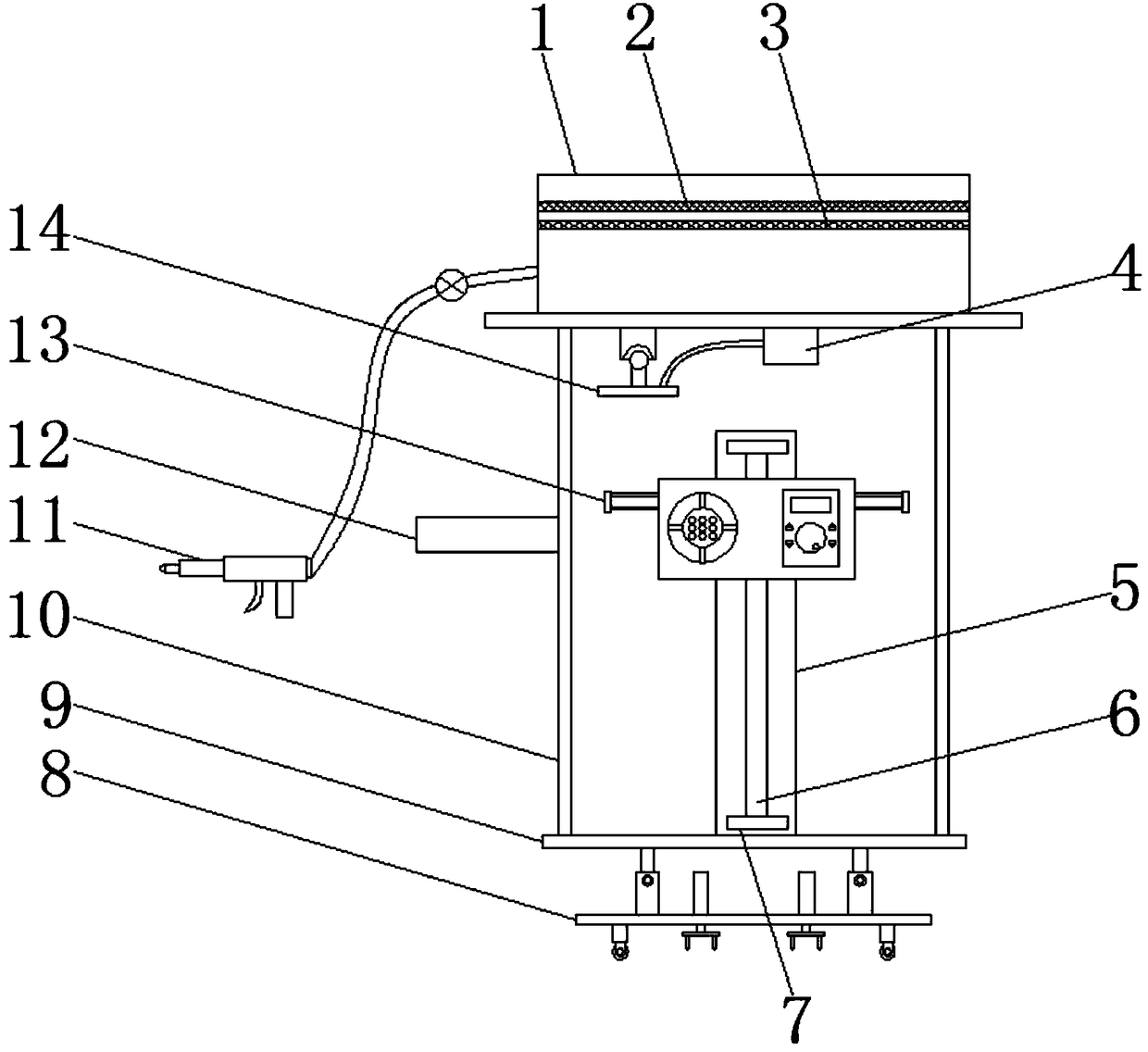 Special adjustable charging pile for new energy vehicle