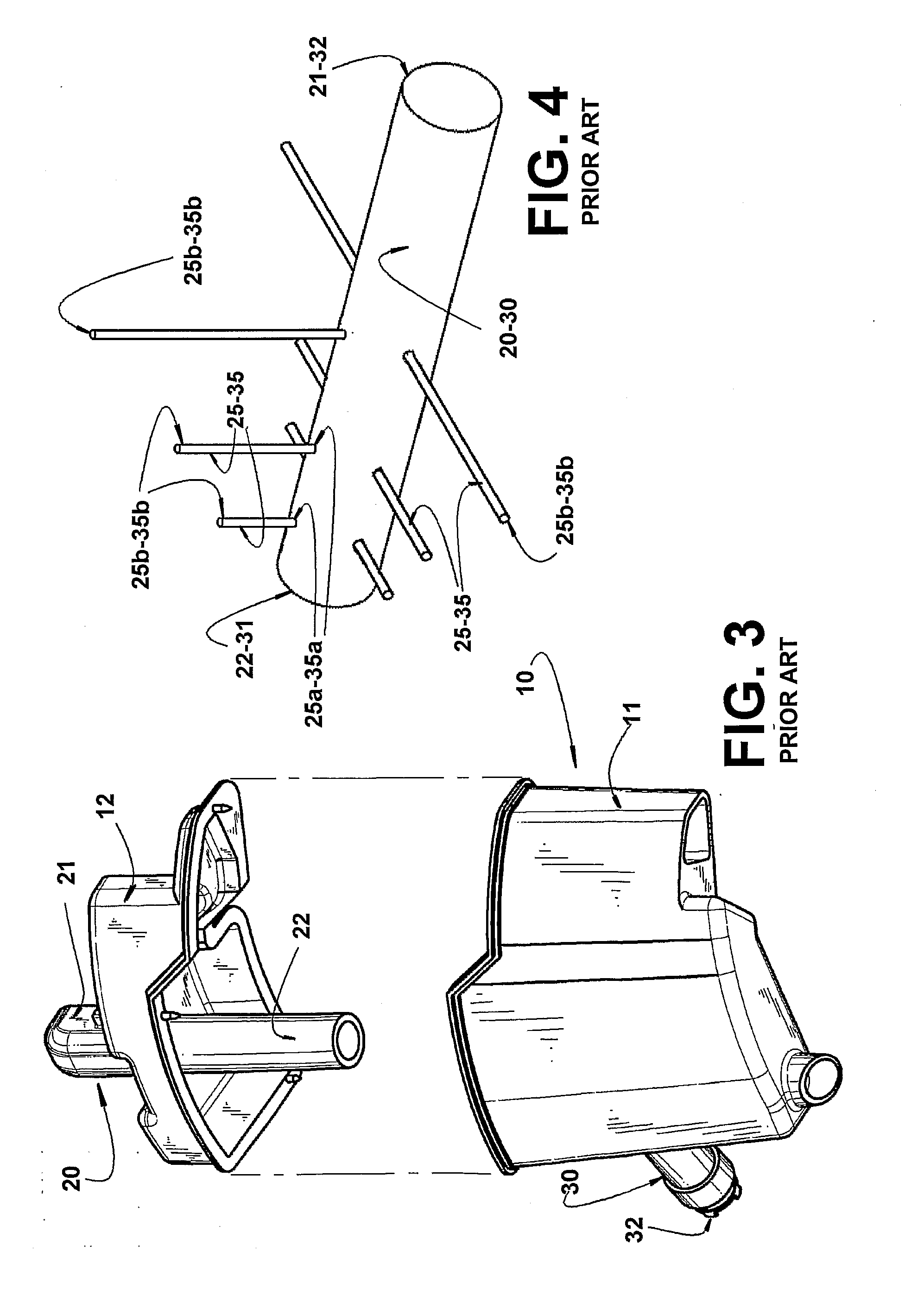 Resonator arrangement in an acoustic muffler for a refrigeration compressor