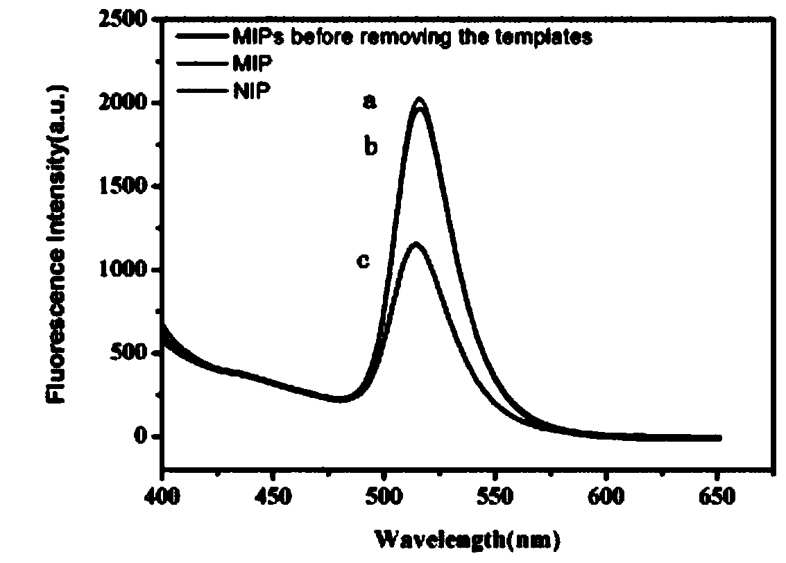 Detection method of dichlorvos based on CsPbBr3 quantum dot-molecularly imprinted mesoporous material