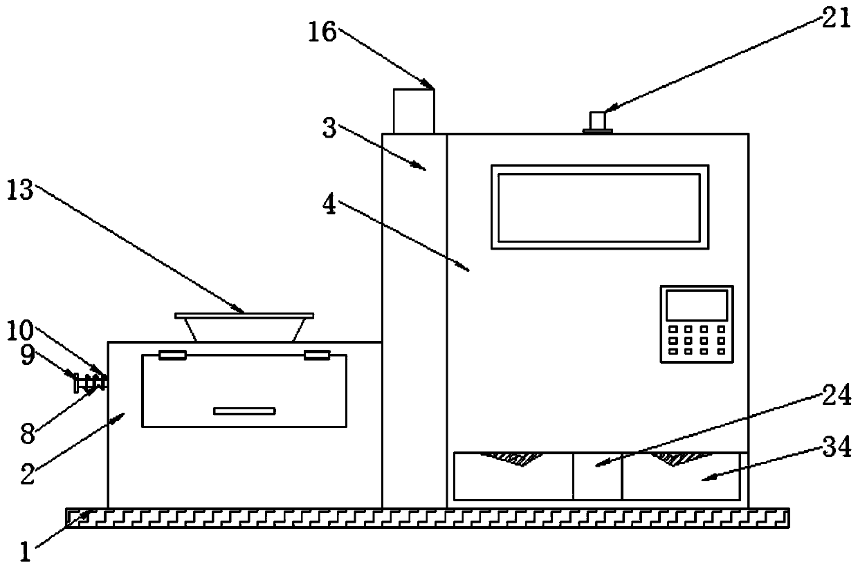 Civil-engineering soil crushing device and working method thereof