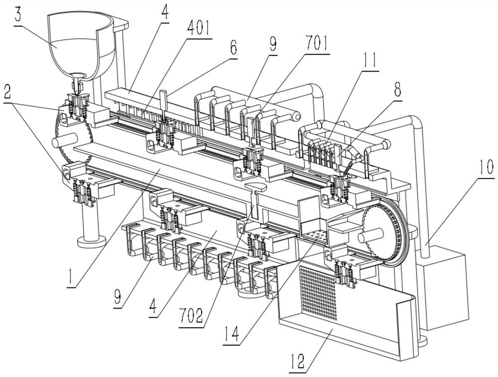 Equipment for preparing polylactic acid blank