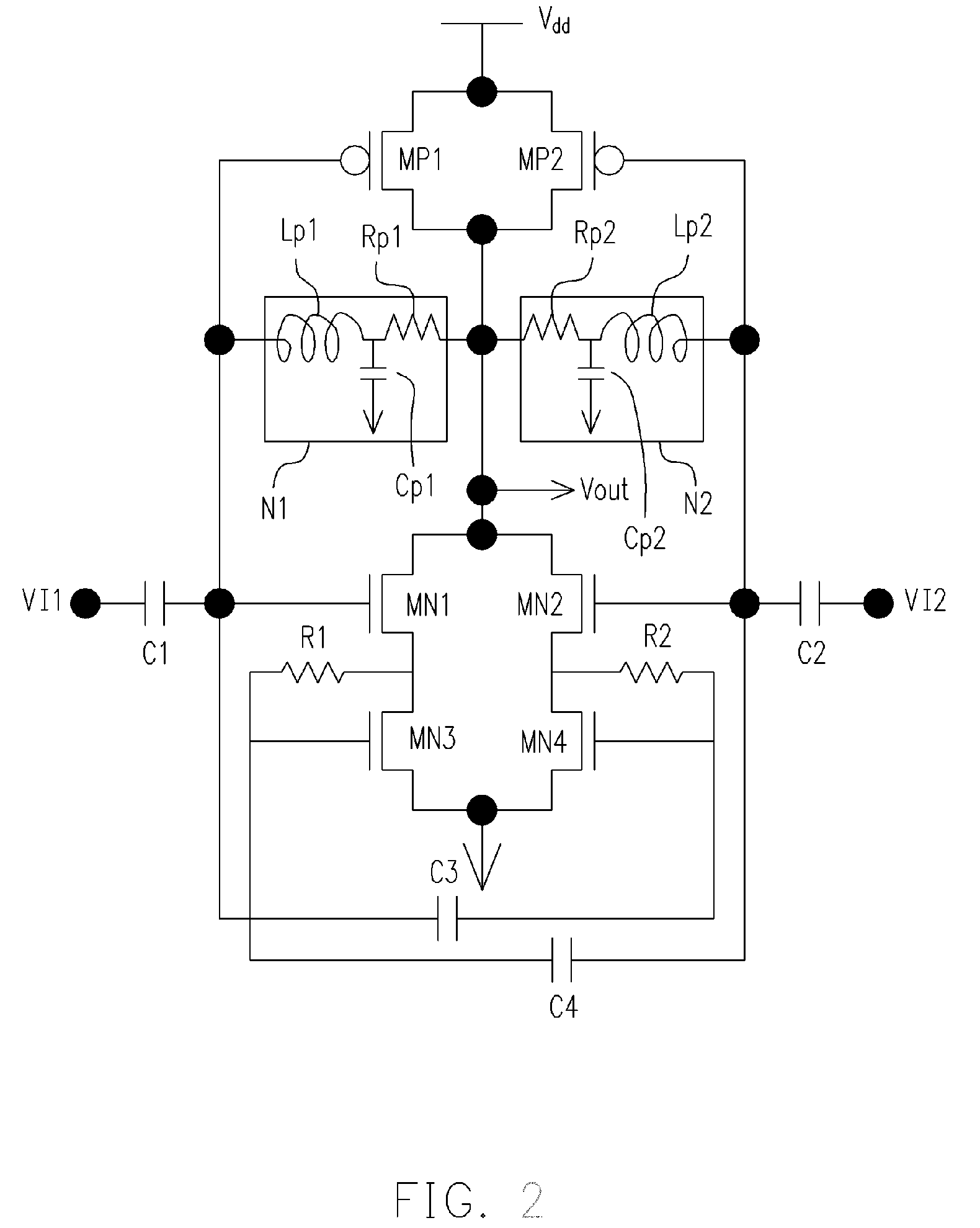 Self DC-bias high frequency logic gate, high frequency NAND gate and high frequency NOR gate