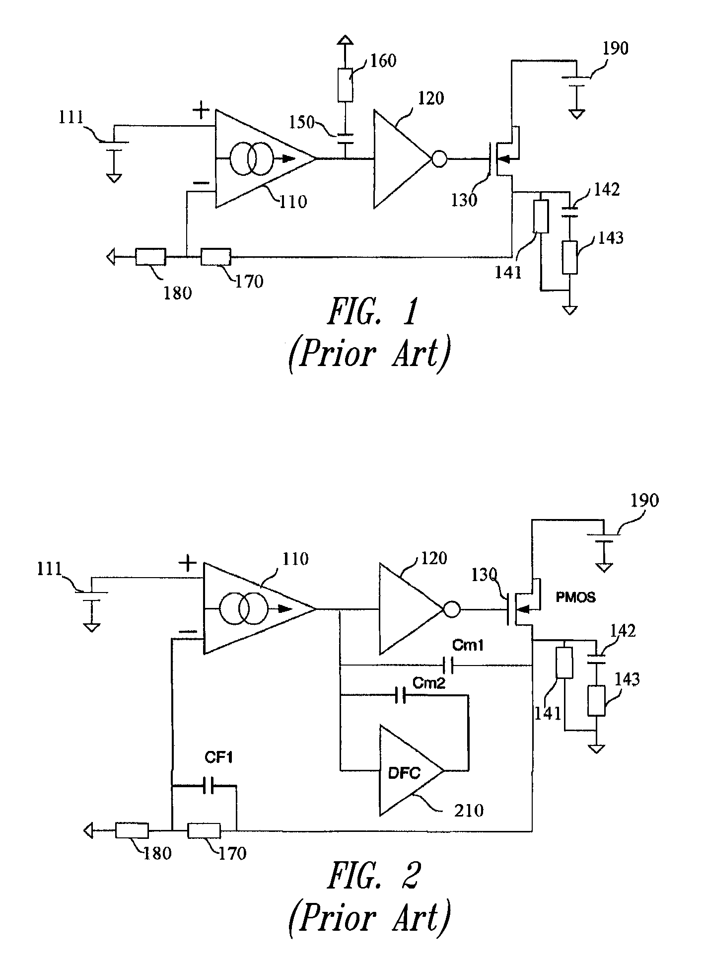 Series voltage regulator with low dropout voltage and limited gain transconductance amplifier