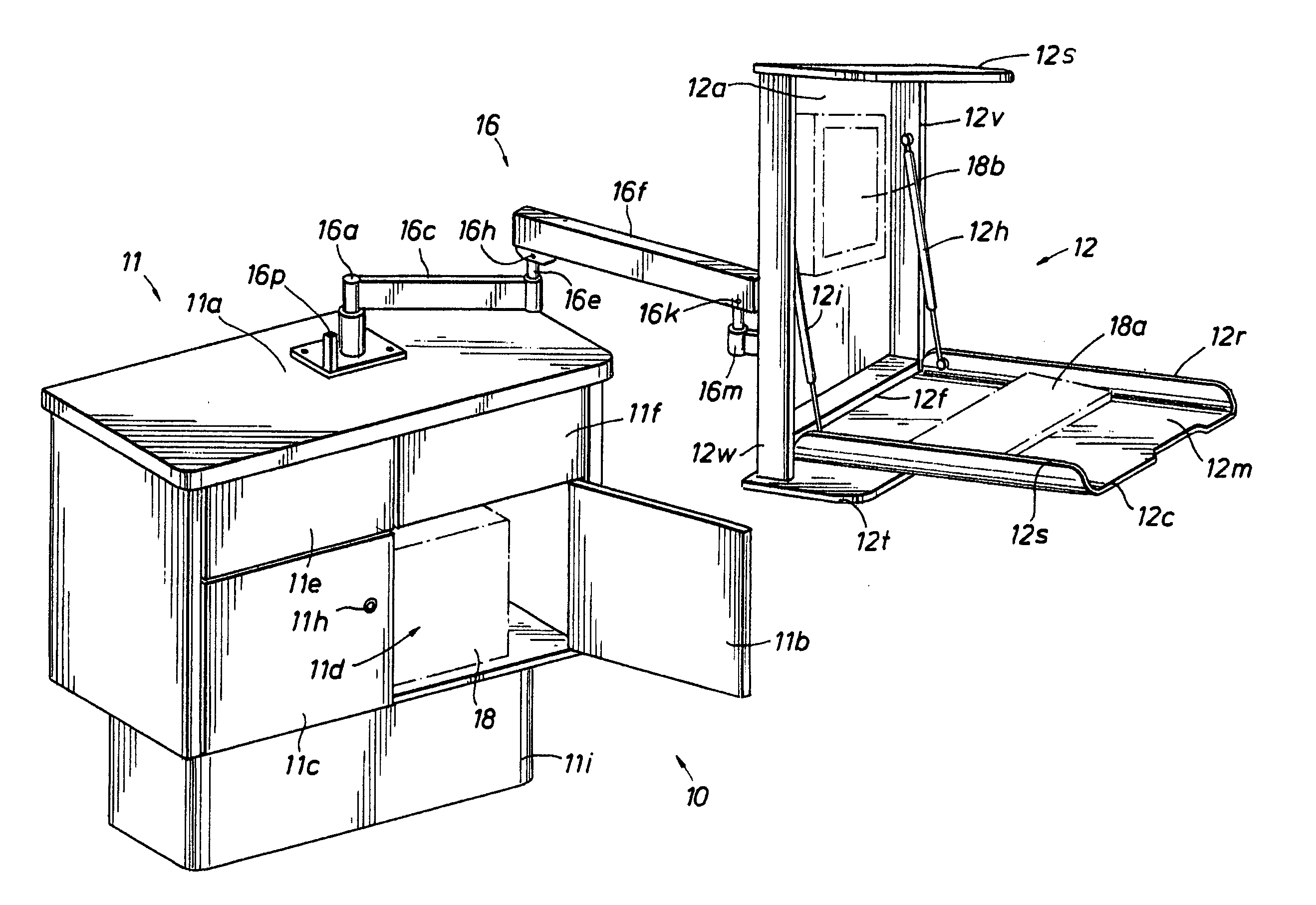 Retractable multiposition furniture system