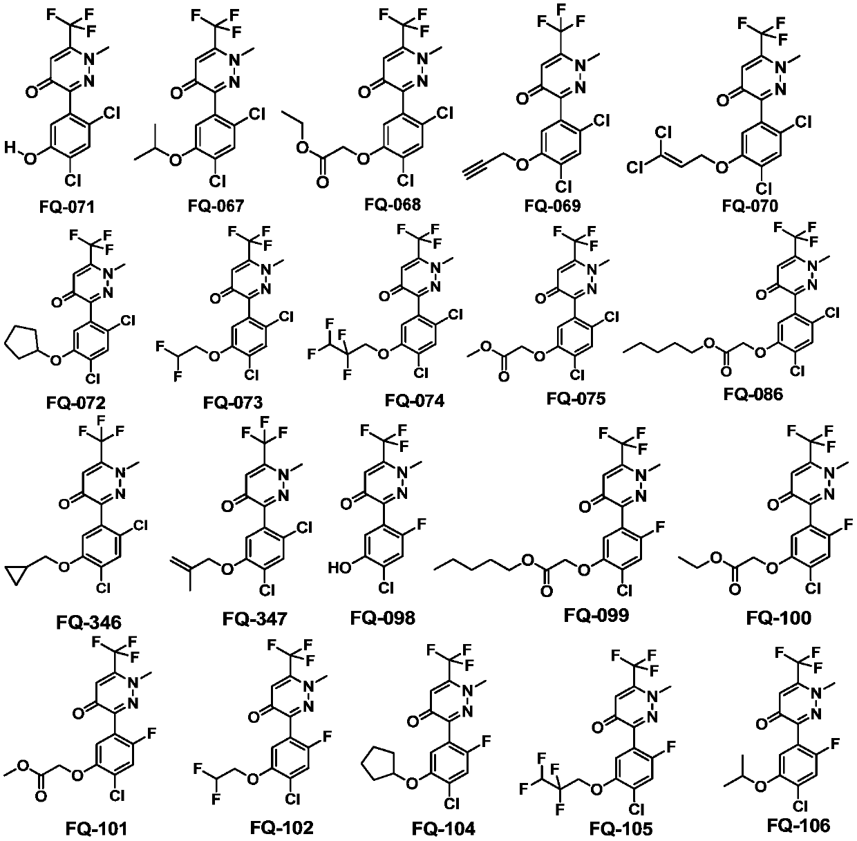 3-arylpyridazinone compound, preparation method, pesticide composition and use