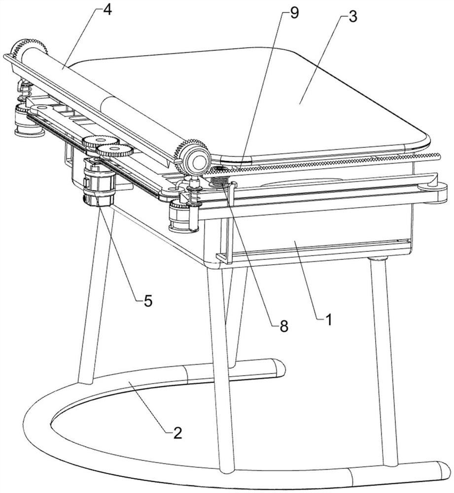 A self-cleaning desk for students