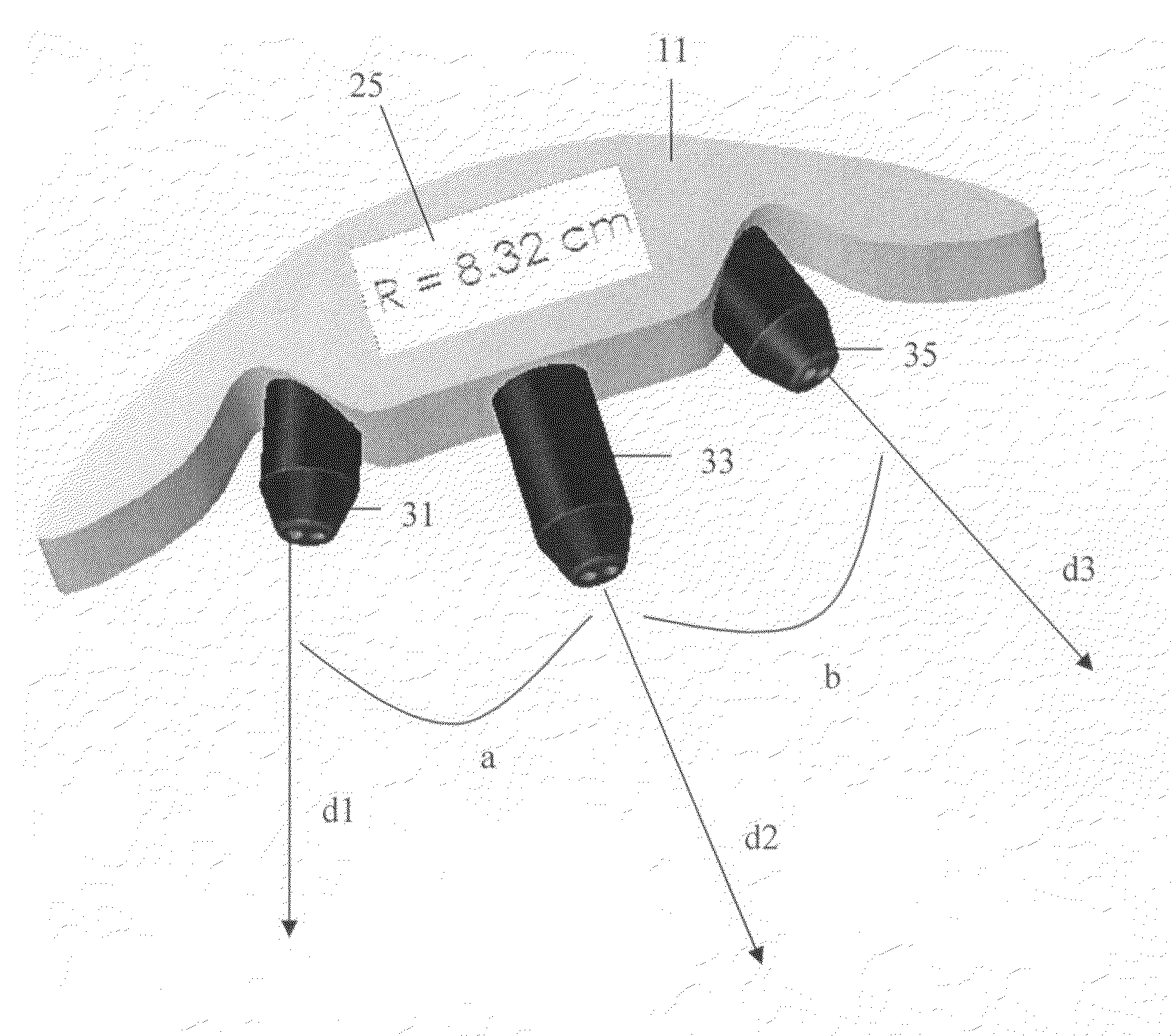 Surface curvature measurement tool