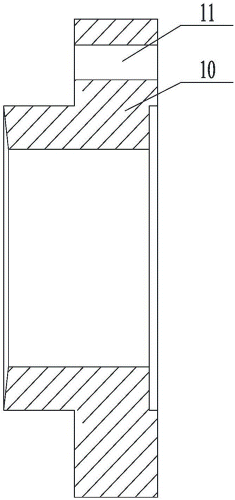 Combined mandrel and mandrel body, end-toothed disc and locking nut thereof