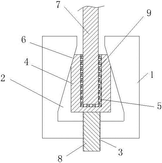 Escalator glass support device