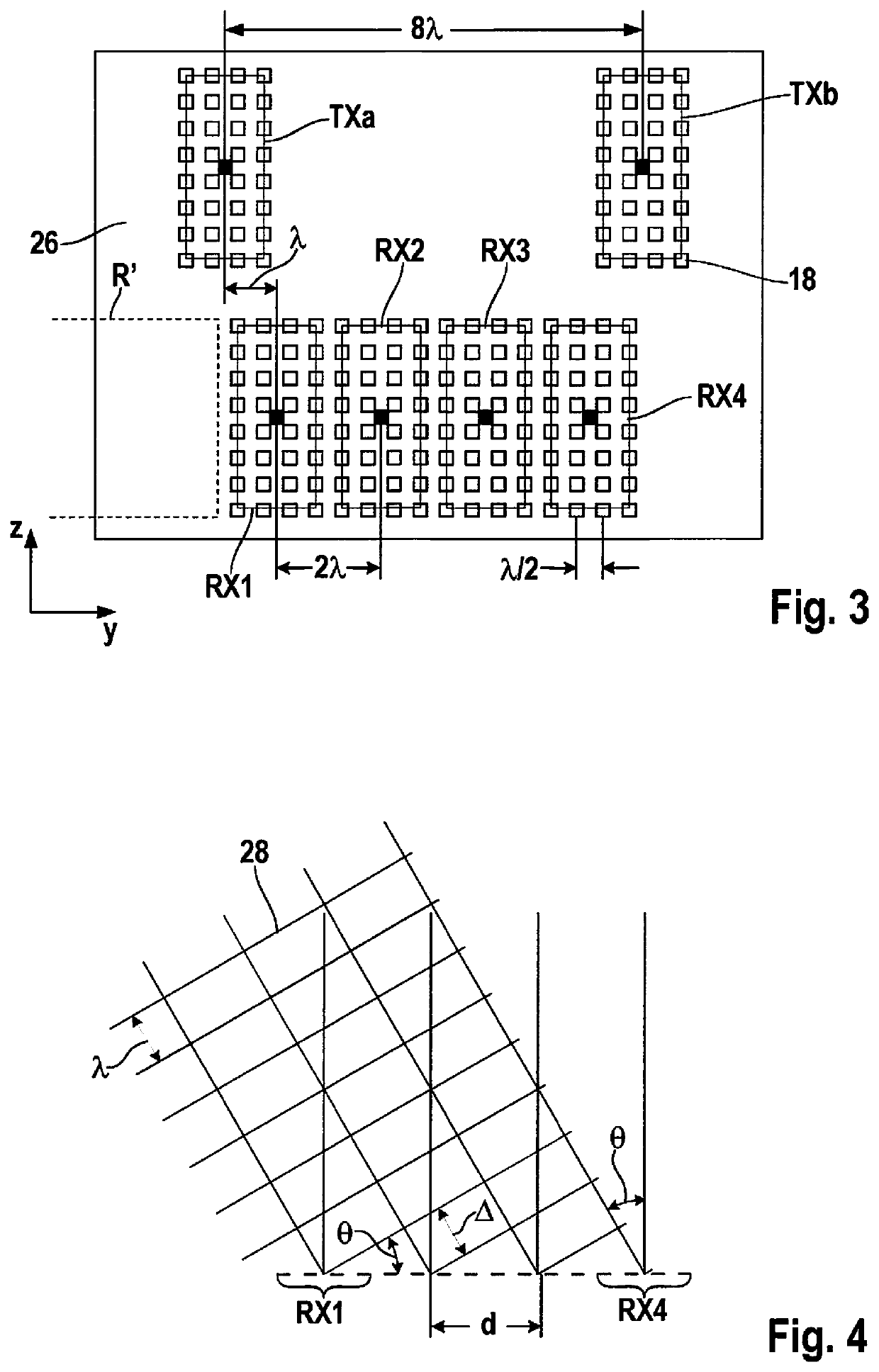 MIMO radar sensor for motor vehicles