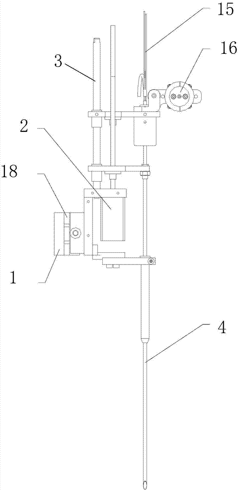 Intelligent nerve damage prevention projected nucleus pulposus resection operation mechanical hand