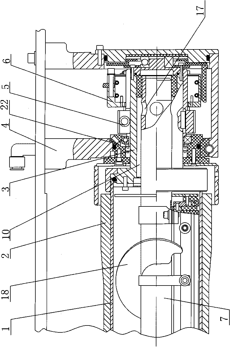 Rotatable sputtering cathode device for film coating