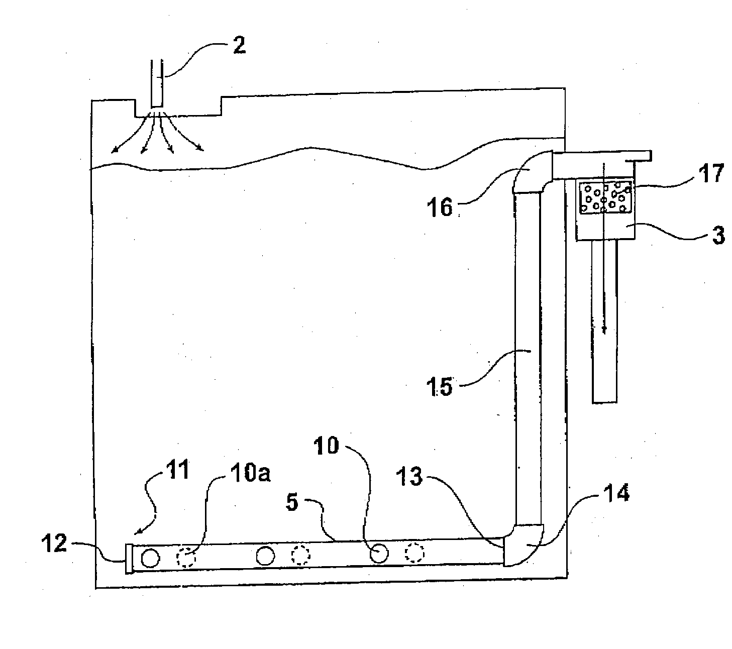 Rainwater tank cleaning system