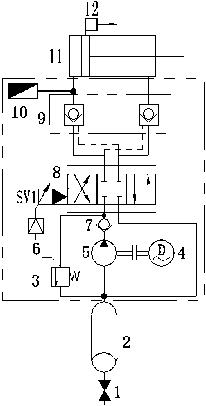 Hydraulic servo buffer capable of achieving active control