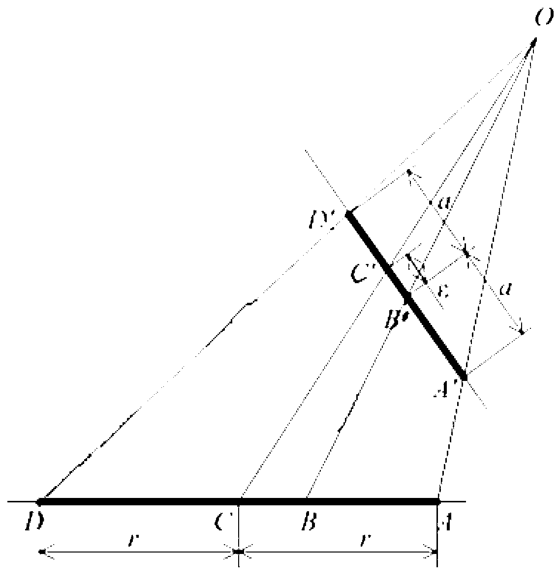 Method and system for correcting circle center deviation of round mark points during camera projection transformation