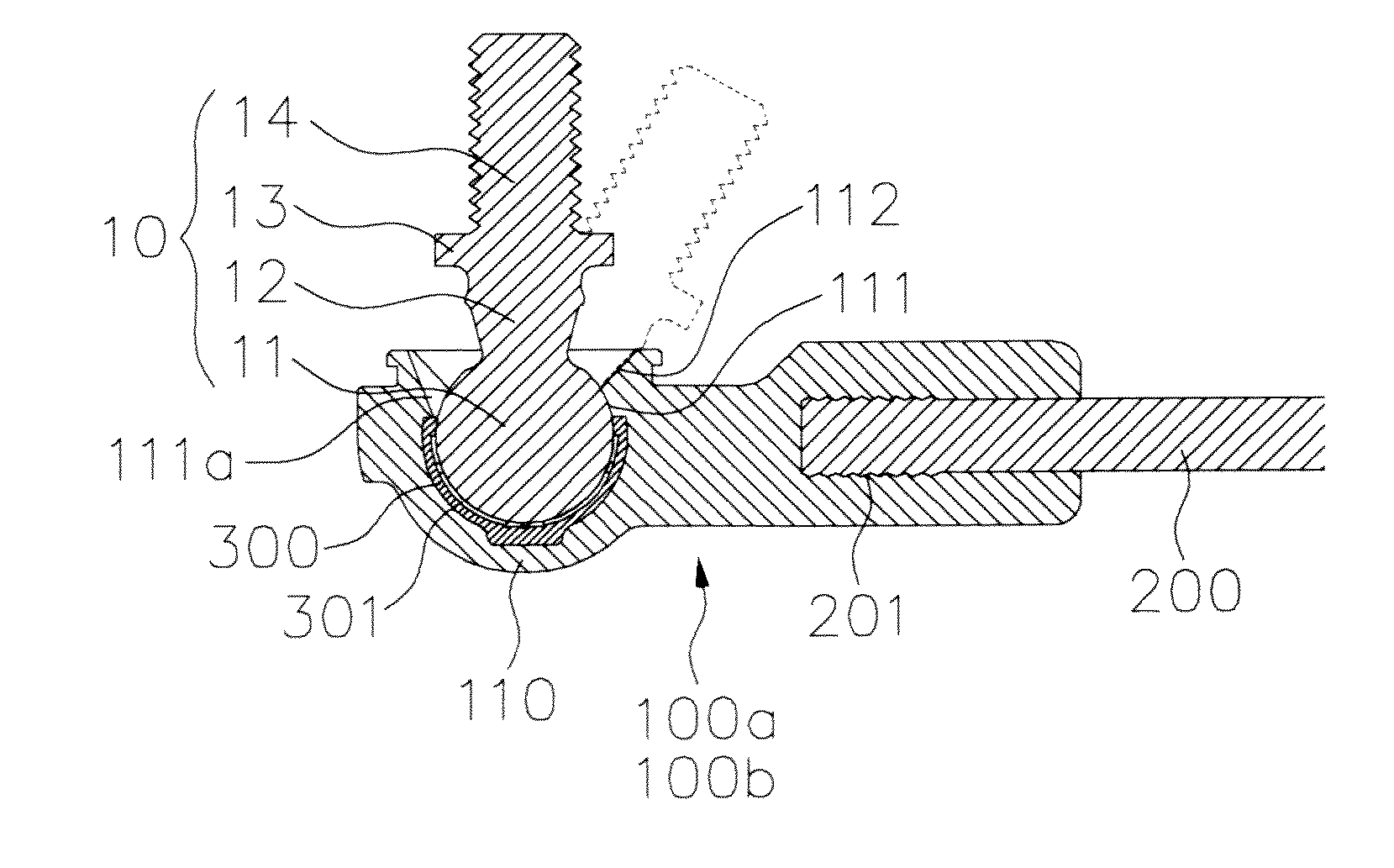 Insert-molded ball joint