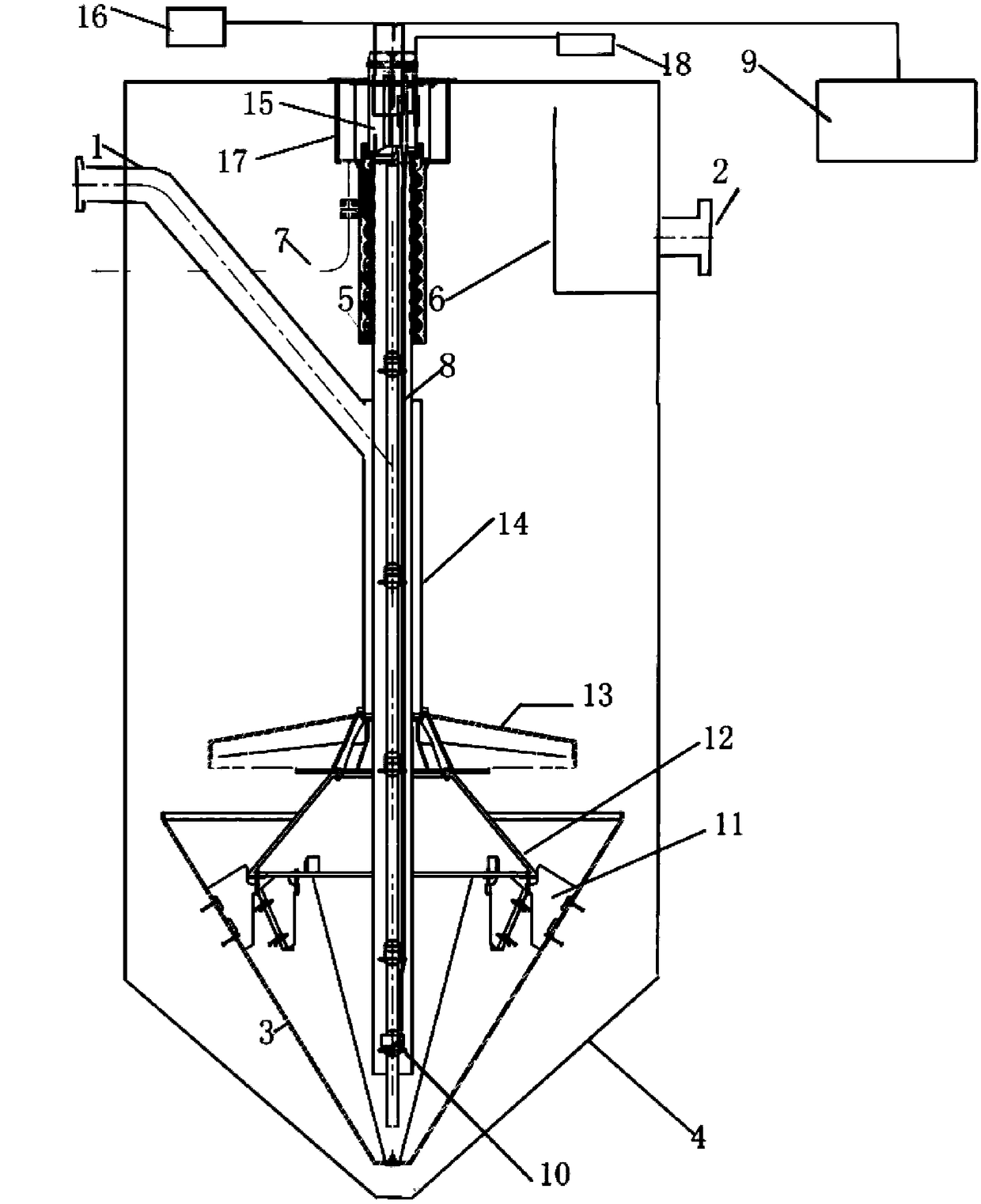 Novel active sand filter