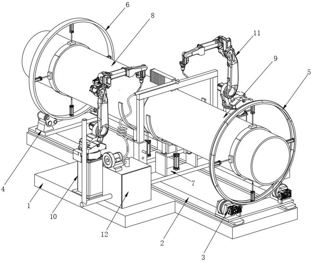 Electric welding machine system with built-in welding smoke innocent treatment mechanism