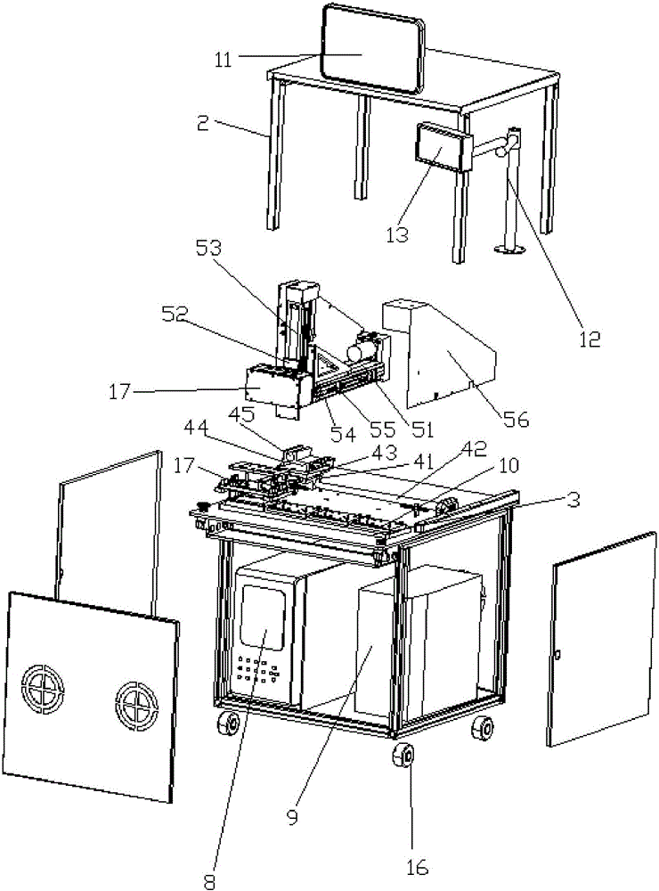 Mainboard combined measurement machine and test method thereof