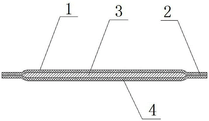 Moxa floss protective pad and special preparation device and preparation method thereof