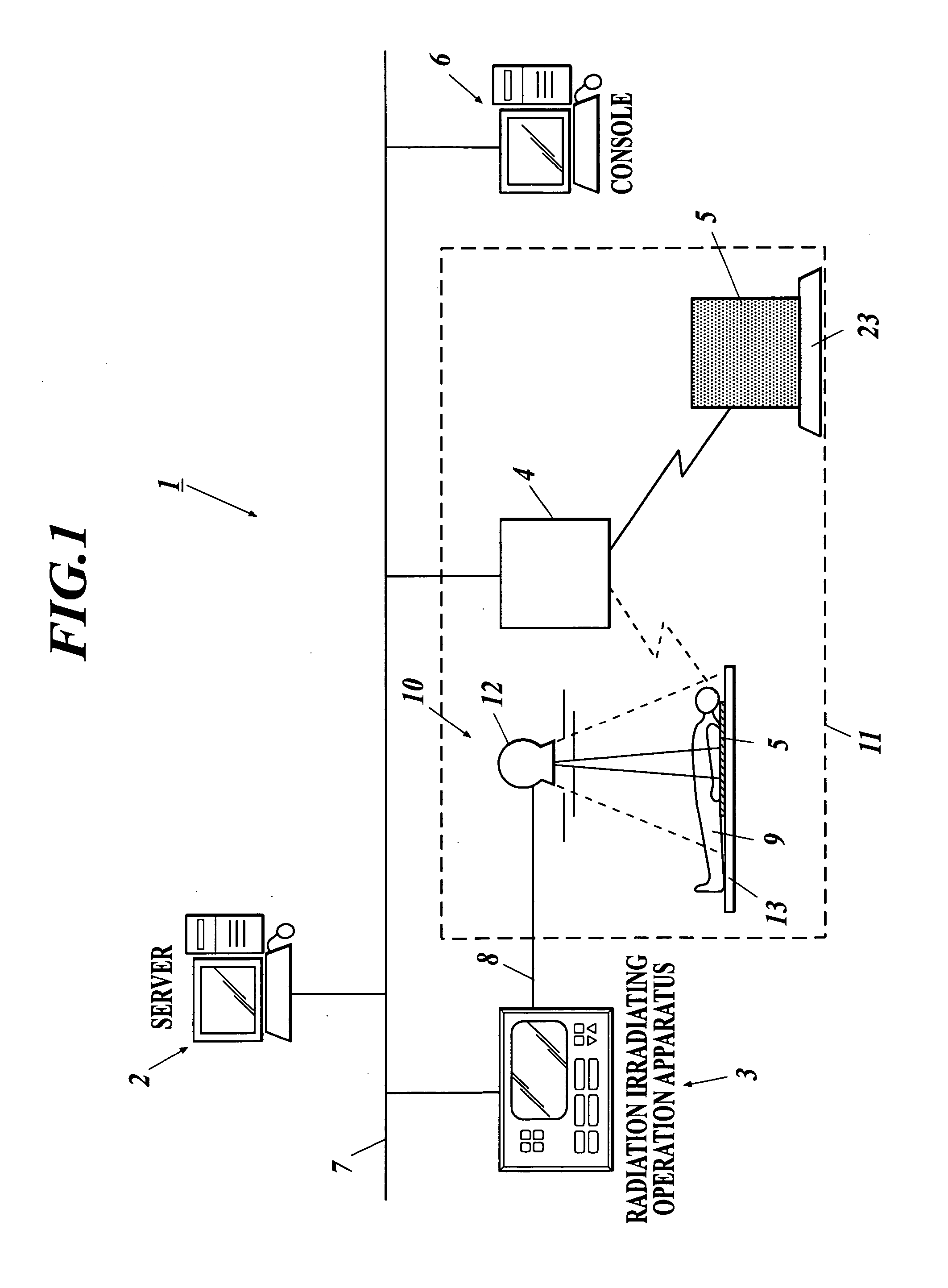 Radiation image generating system