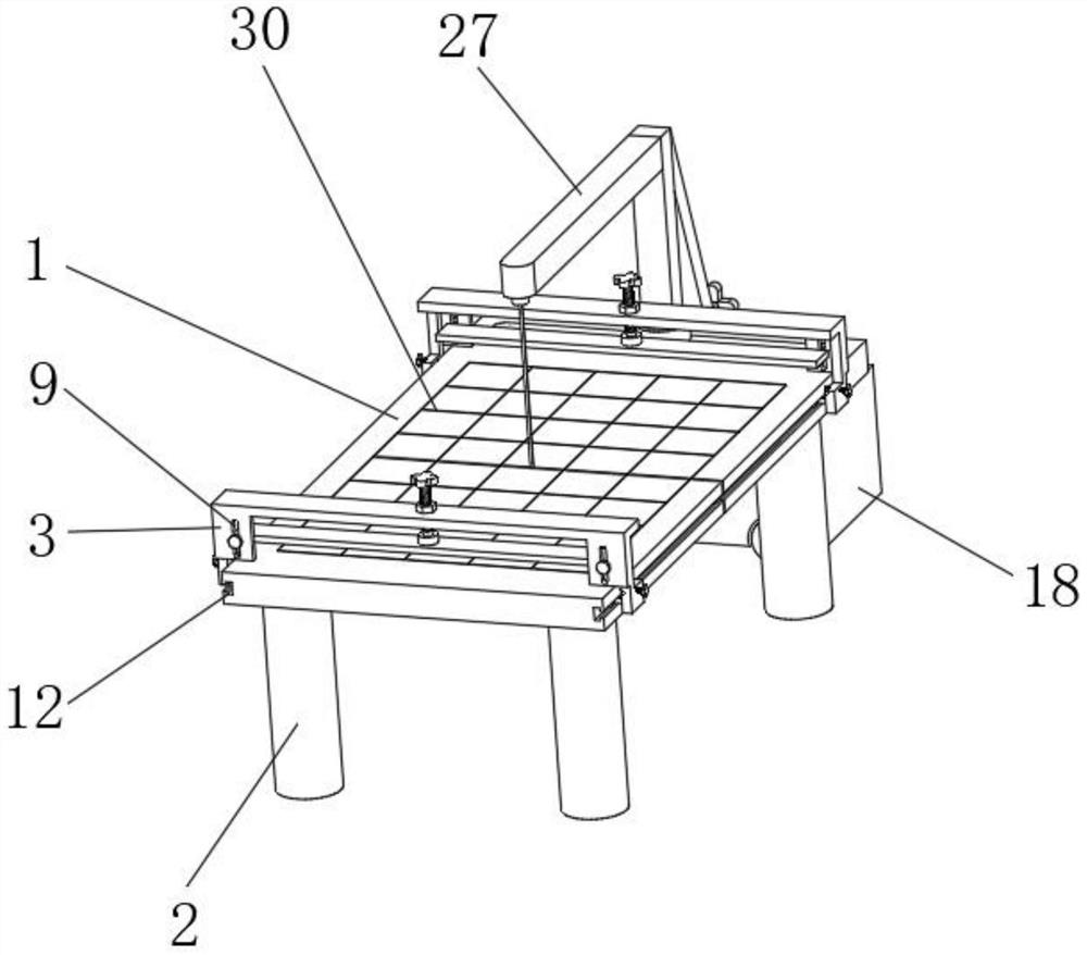 A garment fabric cutting device