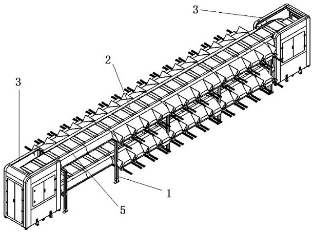 Non-coaxial type double-layer linear sorting machine