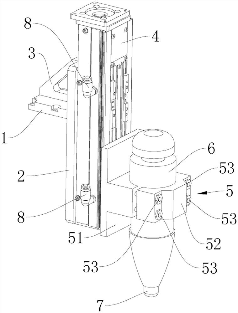 Trimming mechanism of automatic feeding, trimming and water gap shearing machine for in-mold decorative plastic injection part