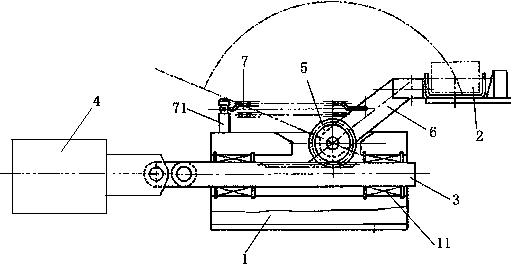 Pneumatic type vibrating screen