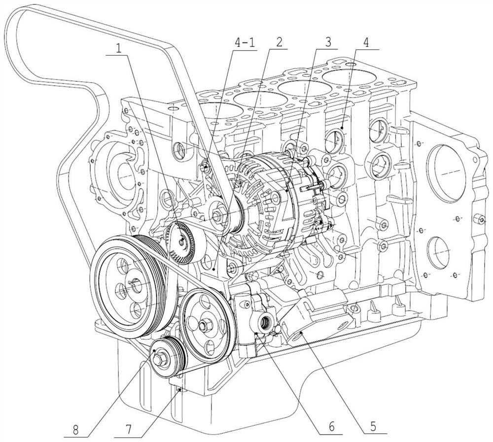 Integrated multifunctional engine steering pump support