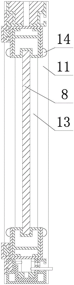 Sash control device of energy-saving glass window with sash capable of rotating perpendicularly