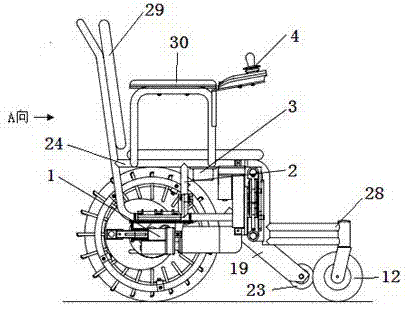 Electric stair climbing wheelchair