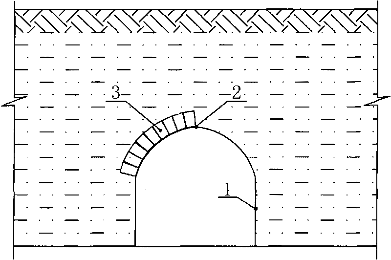 Reinforcing method of roil soil kiln arch transplacement