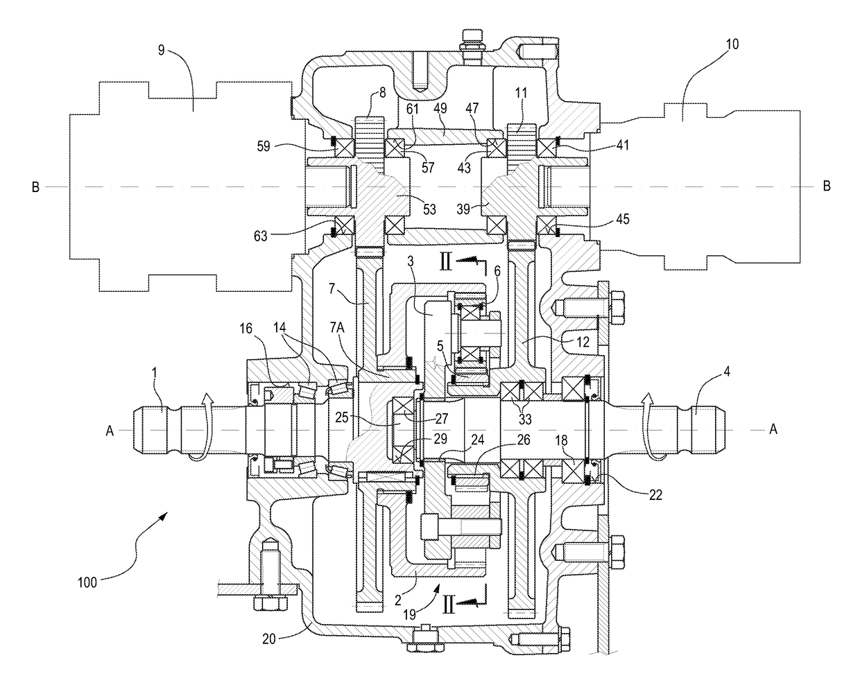 System comprising a mixer-wagon, for mixing and distributing fodder, and a mechanical power transmission unit for actuating the mixer-wagon