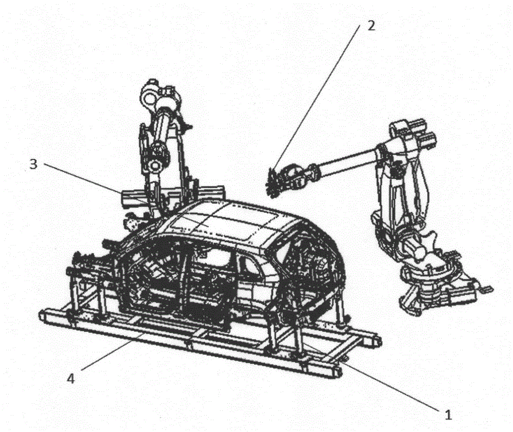 Automatic mechanism for rapid switching of following positioning tooling