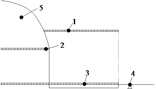 High-speed train tunnel exit denoising structure