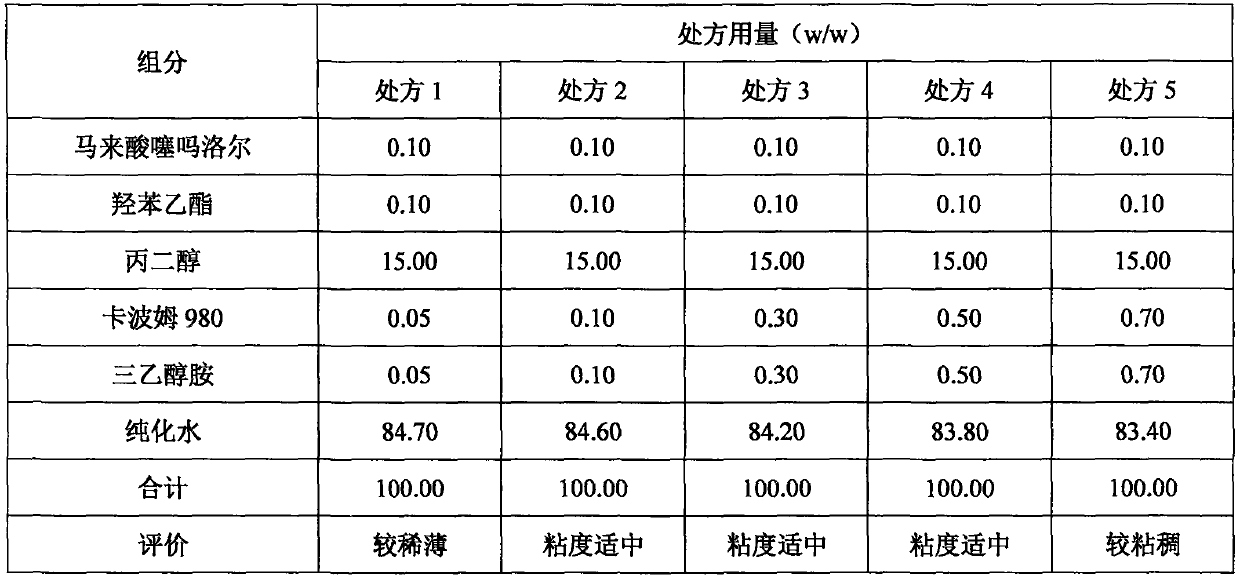 A kind of timolol maleate medicinal composition and preparation method thereof