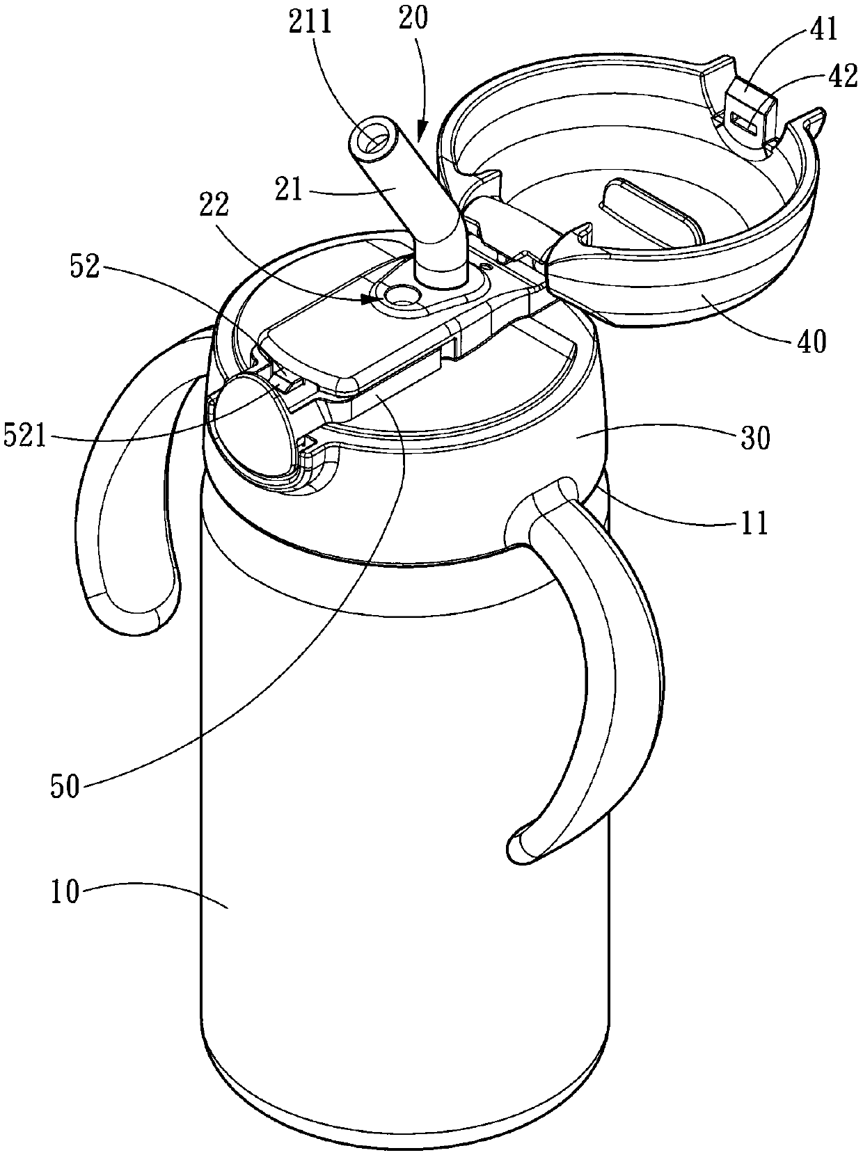 Kettle cover with pressure relief device