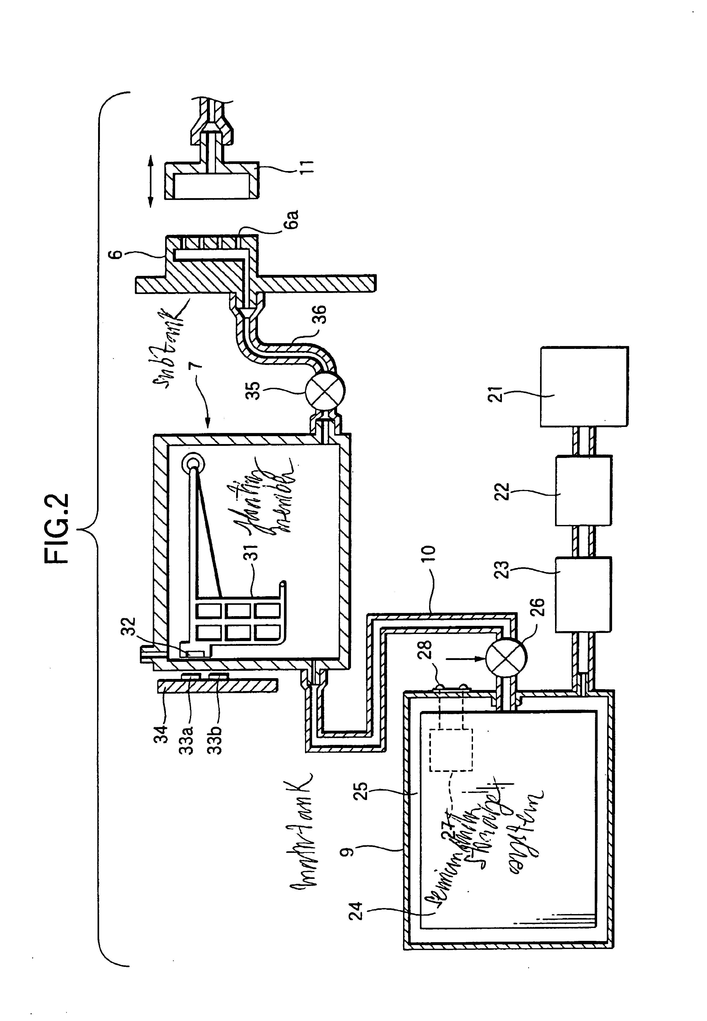 Ink jet type recording apparatus, ink type information setting method in the apparatus and ink cartridge used in the apparatus