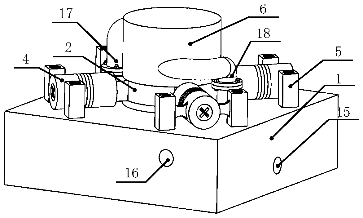 Two-stage sandwich type traveling wave piezoelectric centrifugal pump and driving method thereof