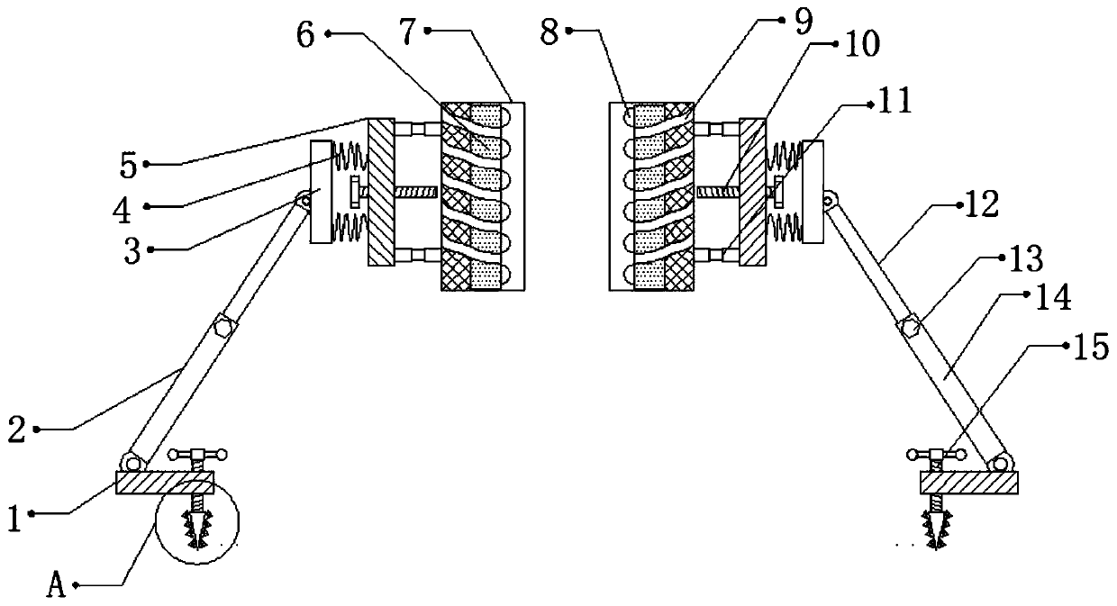 Tree supporting device for garden