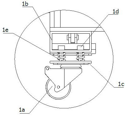 Cross-country type dust falling device for engineering road construction