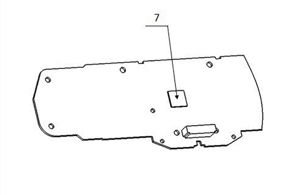 Rearview mirror provided with altitude and gradient display device, and automobile employing rearview mirror