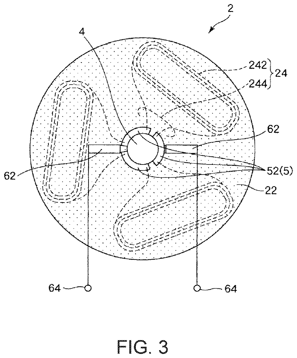 Magnetic powder dust core with entirely buried coil or magnet